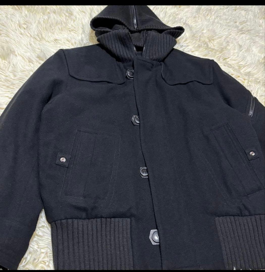 HUGOBOSS ウールフーデットジャケット 手袋付