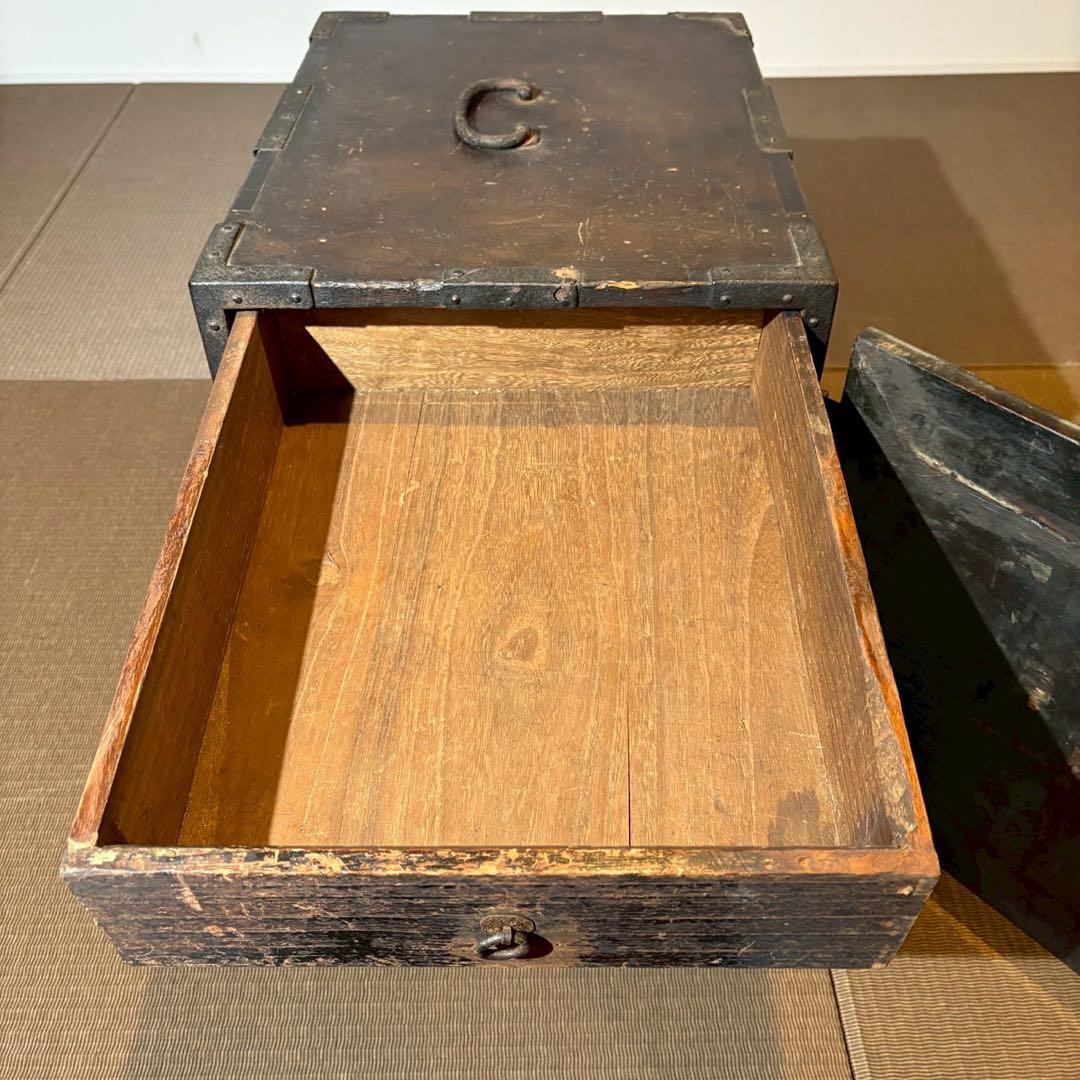 船箪笥 船金庫 古民具 箪笥 銭箱 銭函 時代箪笥 小箪笥 時代箱
