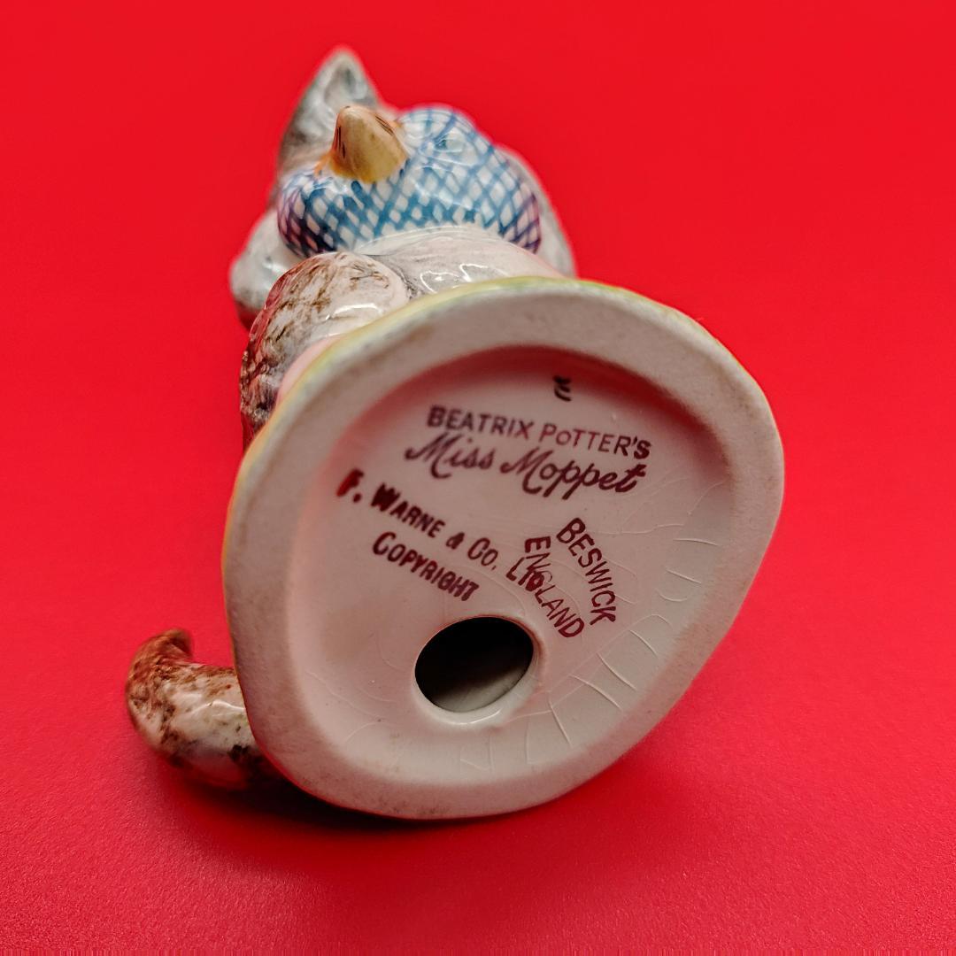 【ゴールドオーバル BP2】BESWICK ねこ フィギュリン ピーターラビット