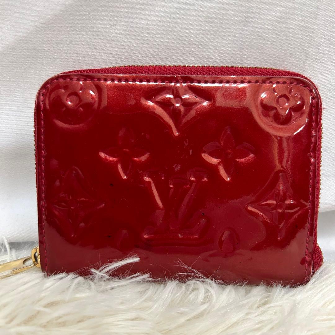 LV ルイヴィトン ヴェルニジッピーパス カードケース 小銭入れ 小物　赤
