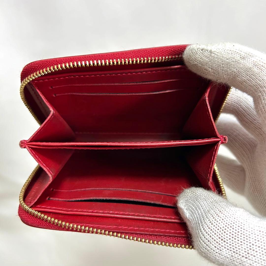 LV ルイヴィトン ヴェルニジッピーパス カードケース 小銭入れ 小物　赤