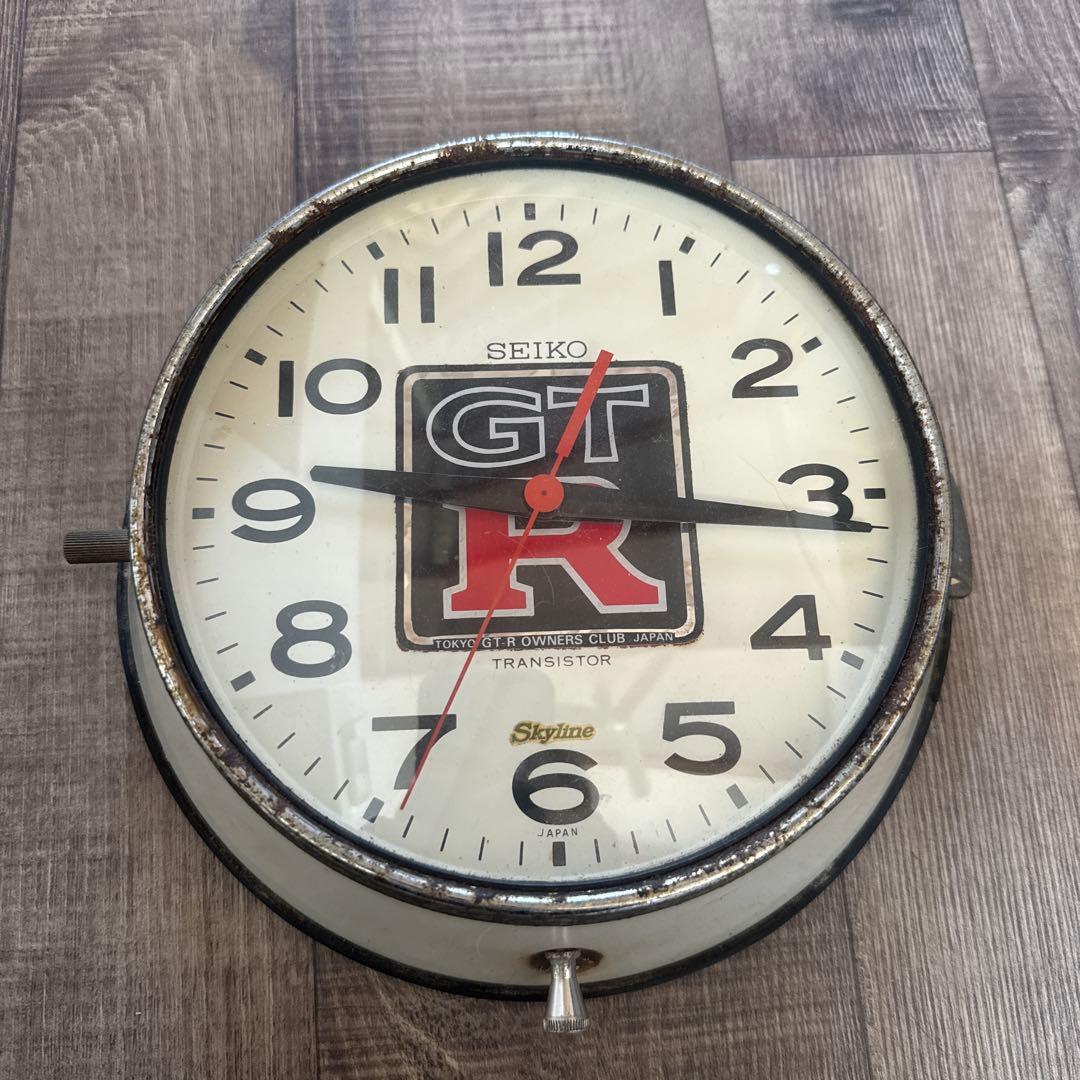 GTR オーナーズクラブ　スカイライン　SEIKO ウォールクロック　TF531