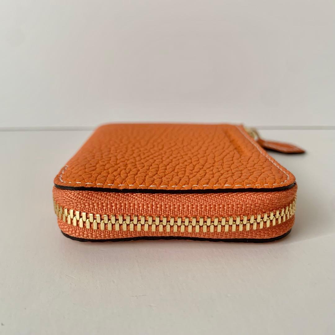 【BONAVENTURA】カードケース　ケース　オレンジ　レザー　新品