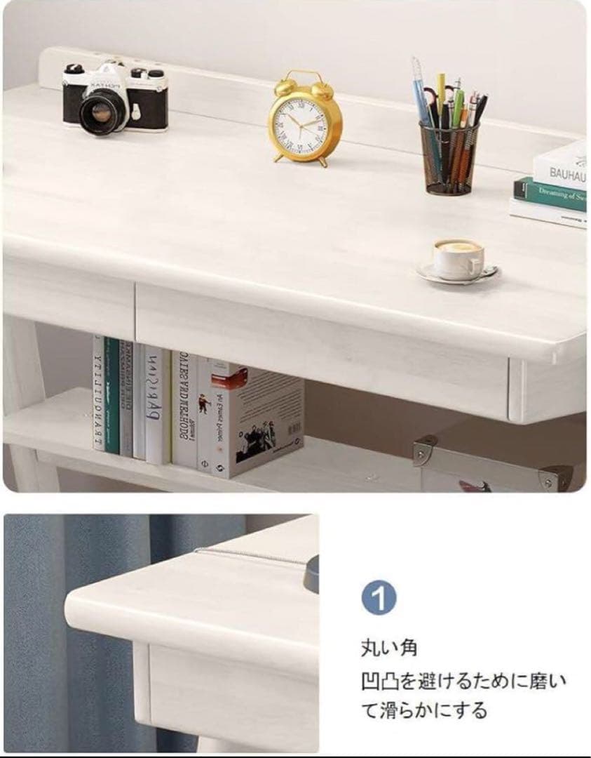 北欧調◆可愛いダークブラウン 木製デスク 100cm x 60cm