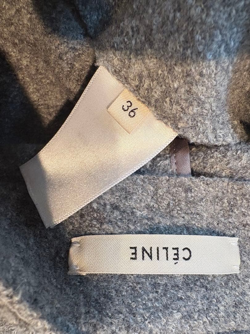 CELINE グレー ラップスカート 36