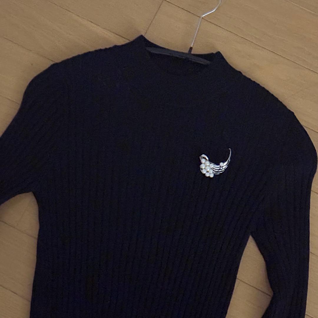 ☆美品☆タサキ　パール　シルバー　ブローチ