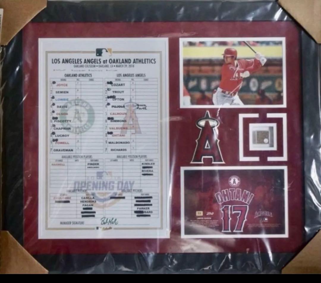 世界250限定　まさにMLB大谷翔平選手の始まり。デビュー記念フレーム