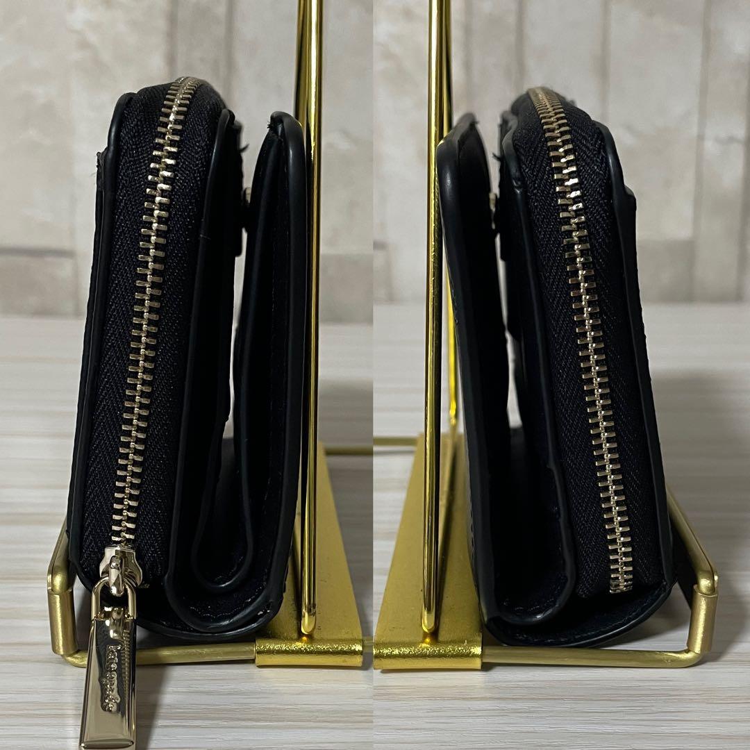 早い者勝ち！訳あり新品 kate spade 二つ折り財布 ブラック