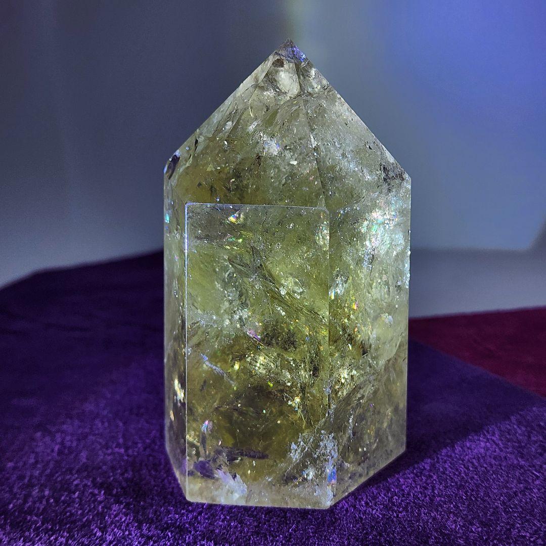 天然シトリン 黄金の輝き＆レインボー 商売繁盛・金運アップ