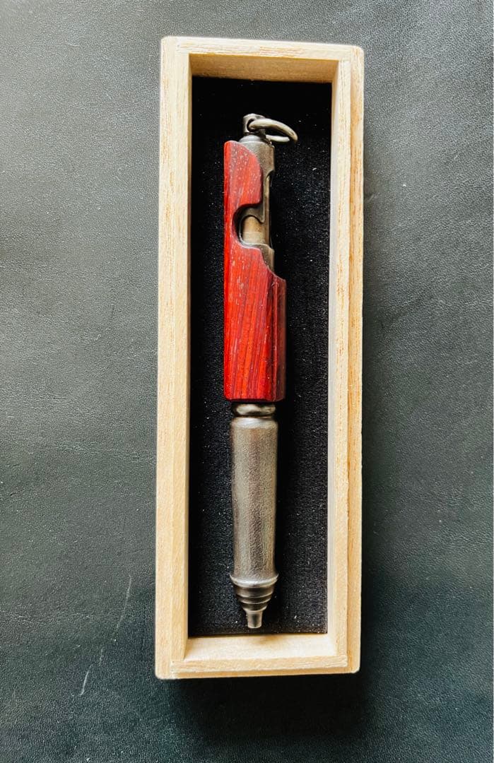 中山英俊 ボルトアクションボールペン 紅木 木軸