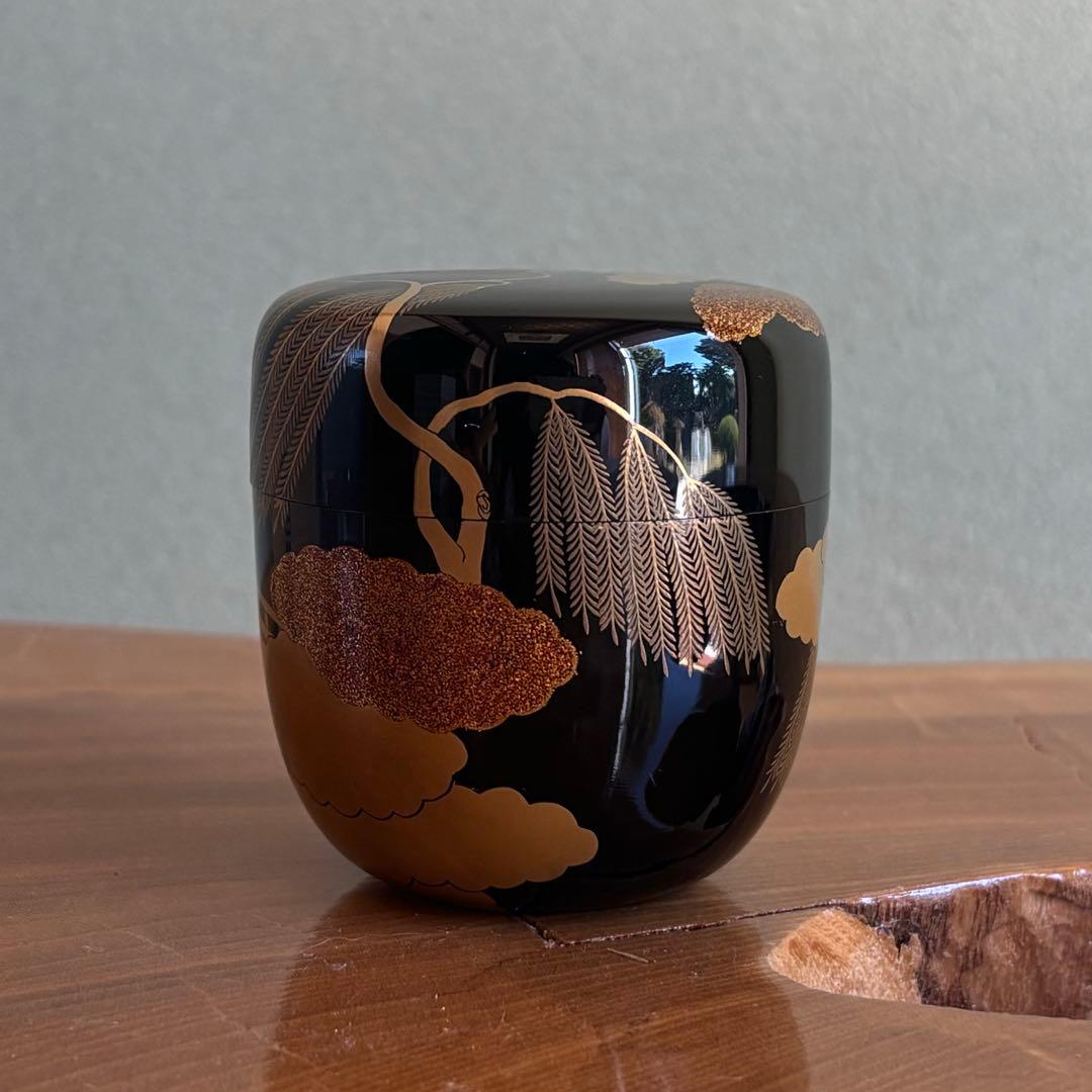 高台寺 中棗 田中宗凌 茶道具 金蒔絵 共箱