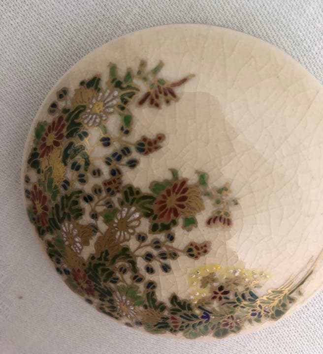 陶正山作　薩摩香合 共箱