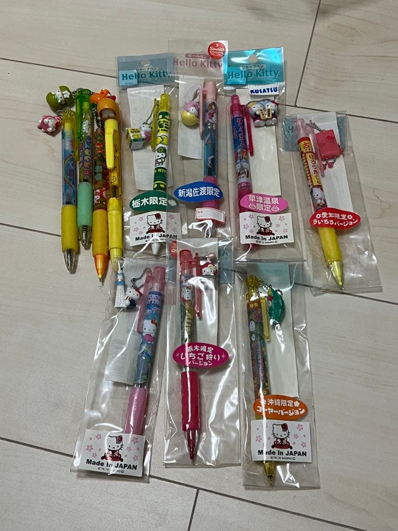 Hello Kitty ご当地ボールペン・シャーペン　11本セット
