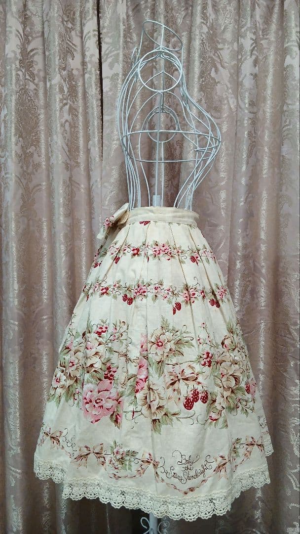 【ワケあり商品】BABY クロスローズプリントスカート