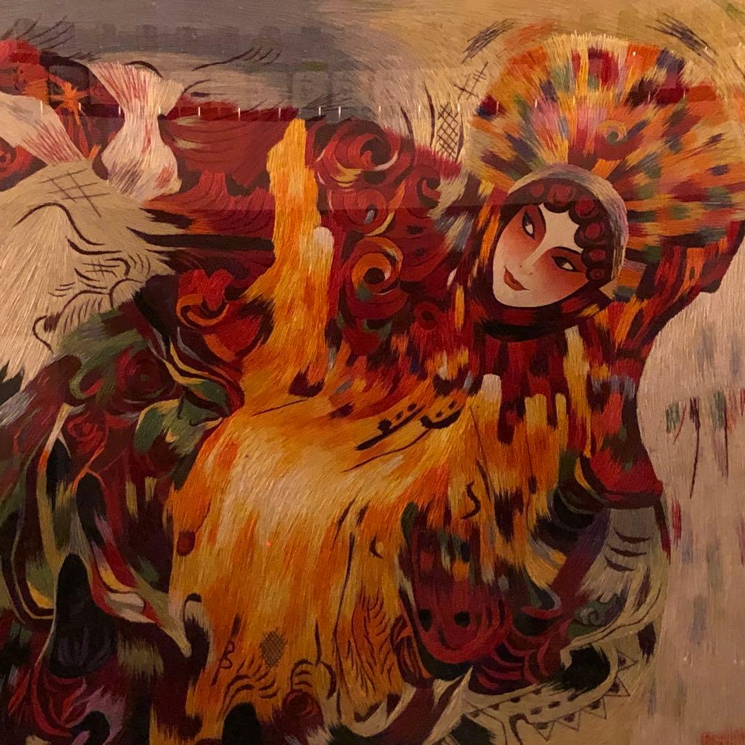 最高級 中国 蘇州 手工刺繍 美術品 ハンドメイド