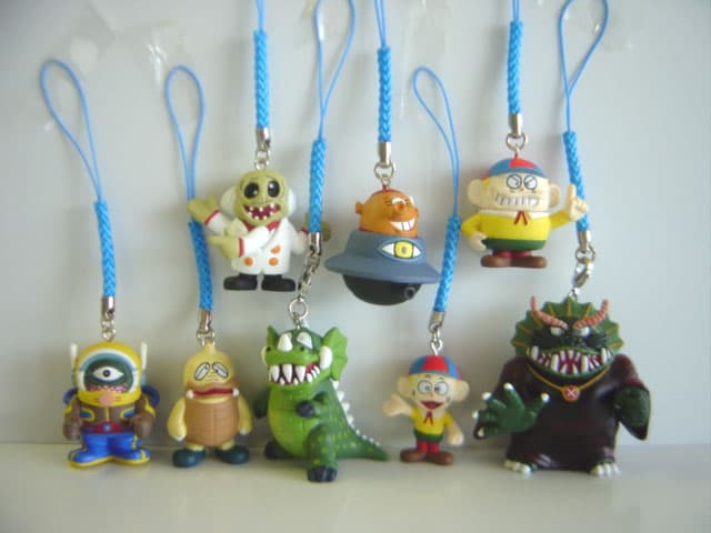 ♯Gwt29EE怪物くんフィギュア根付けフルコンプ8種