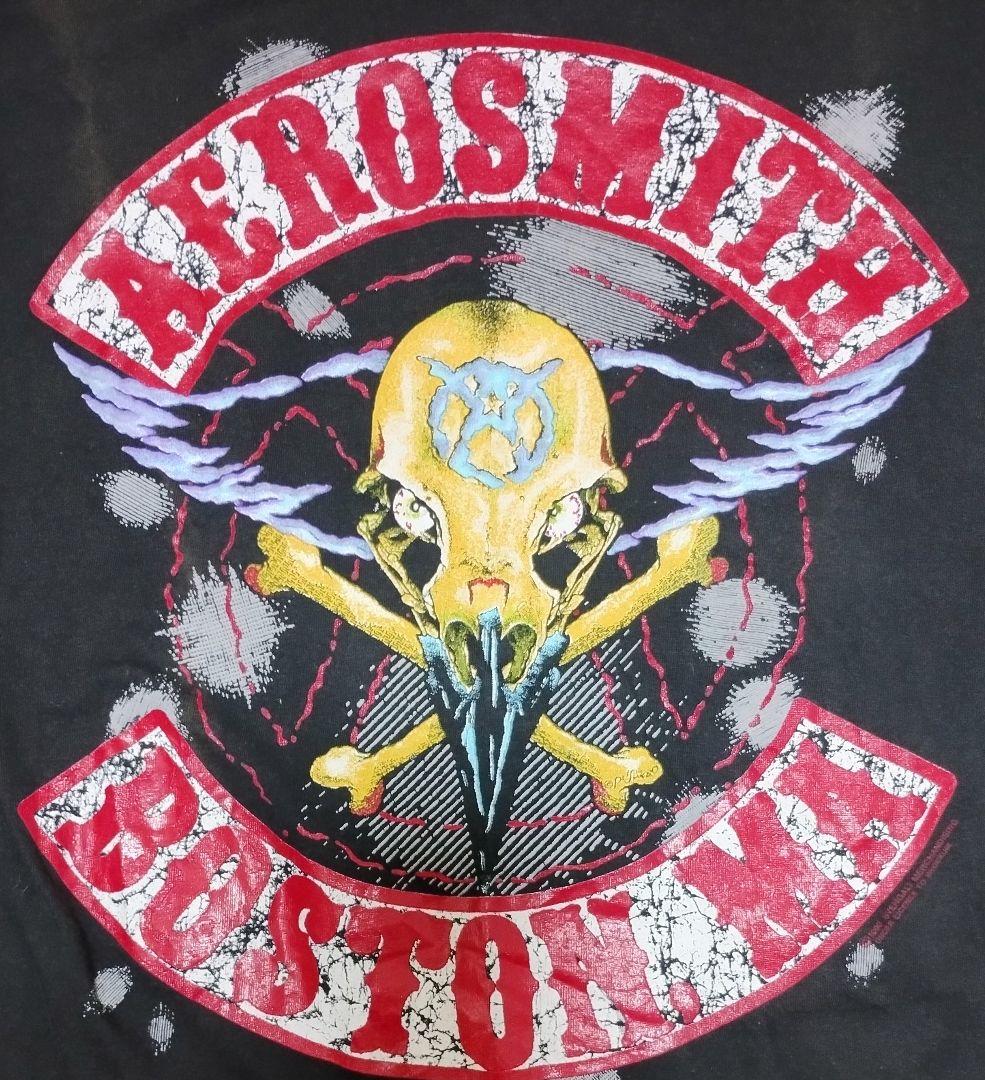 キムタク着用 エアロスミス パンプツアー'90 パスヘッド Tシャツ L