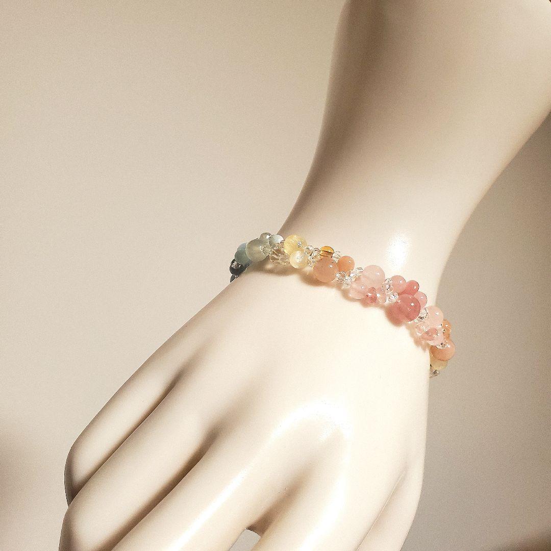 【綾☆】天然石ブレスレット＊No. 583＊