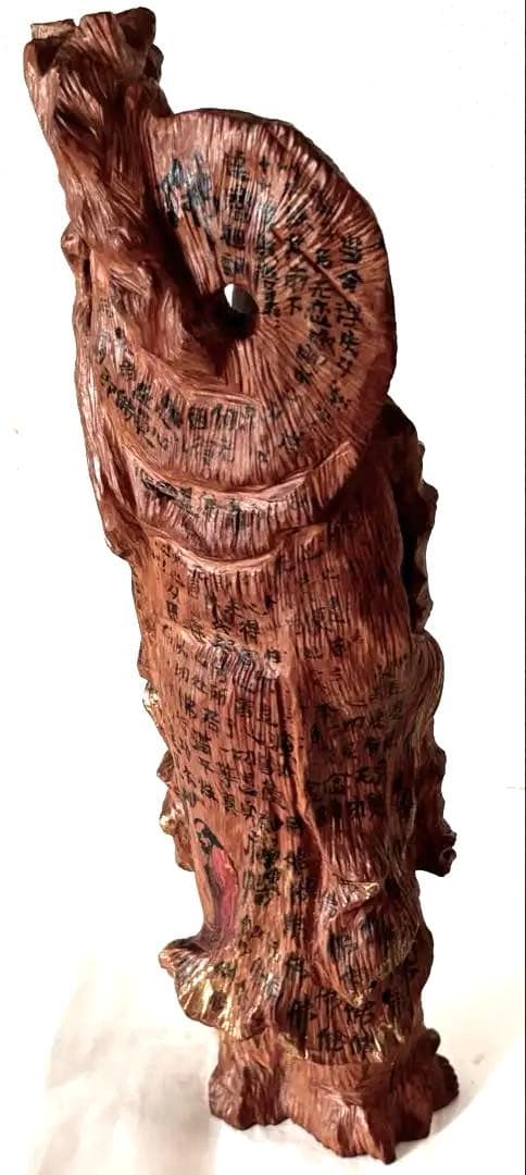 黄楊木の一刀彫り達磨置物。自然木置物。龍置物。黄楊木の一刀彫り虎（2頭）