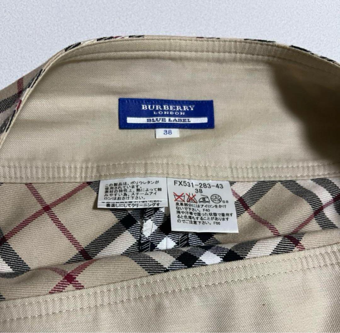 BURBERRY BLUE LABEL ノバチェック　プリーツスカート　38
