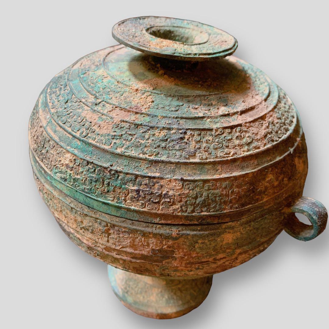 青銅器　豆　中国　骨董品　鼎（てい）　アンティーク