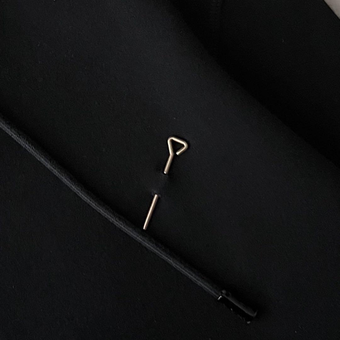 ルイヴィトン ダブルフェイス フルジップパーカー ブラック 黒 S 2021年製