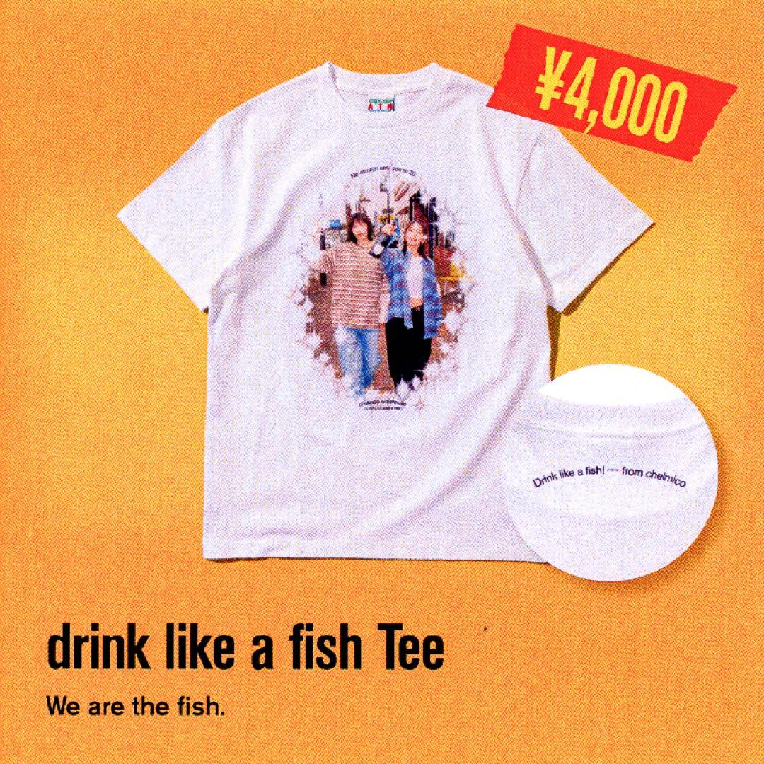 chelmico Tシャツ drink like a fish Tee Lサイズ