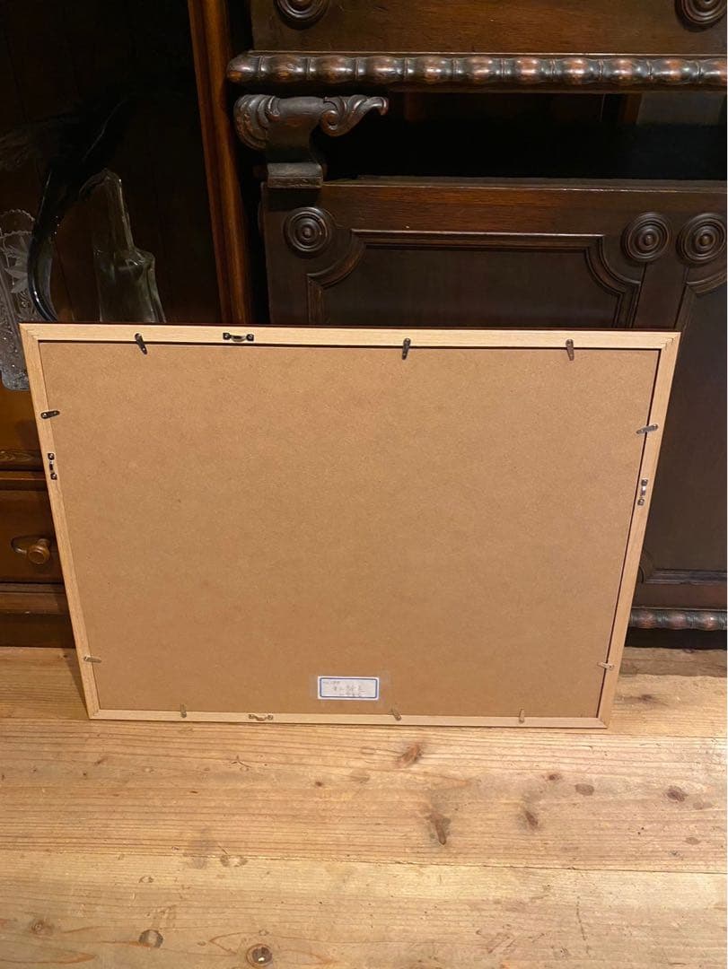 東山魁夷 白雲重疊 水墨 額縁 アート インテリア