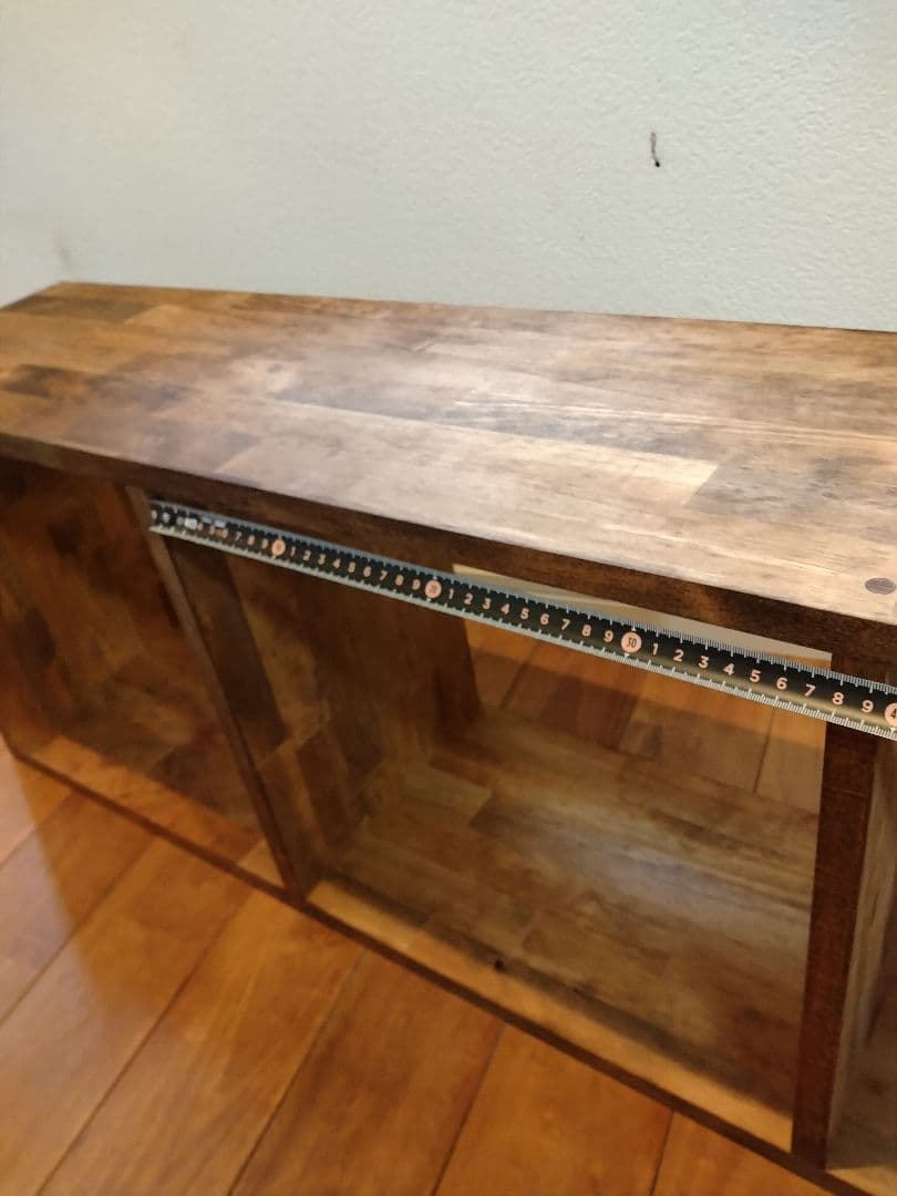 木製　ハンドメイド　オーダー　目の字　棚　ベンチ　ワトコオイル　机　テレビ台