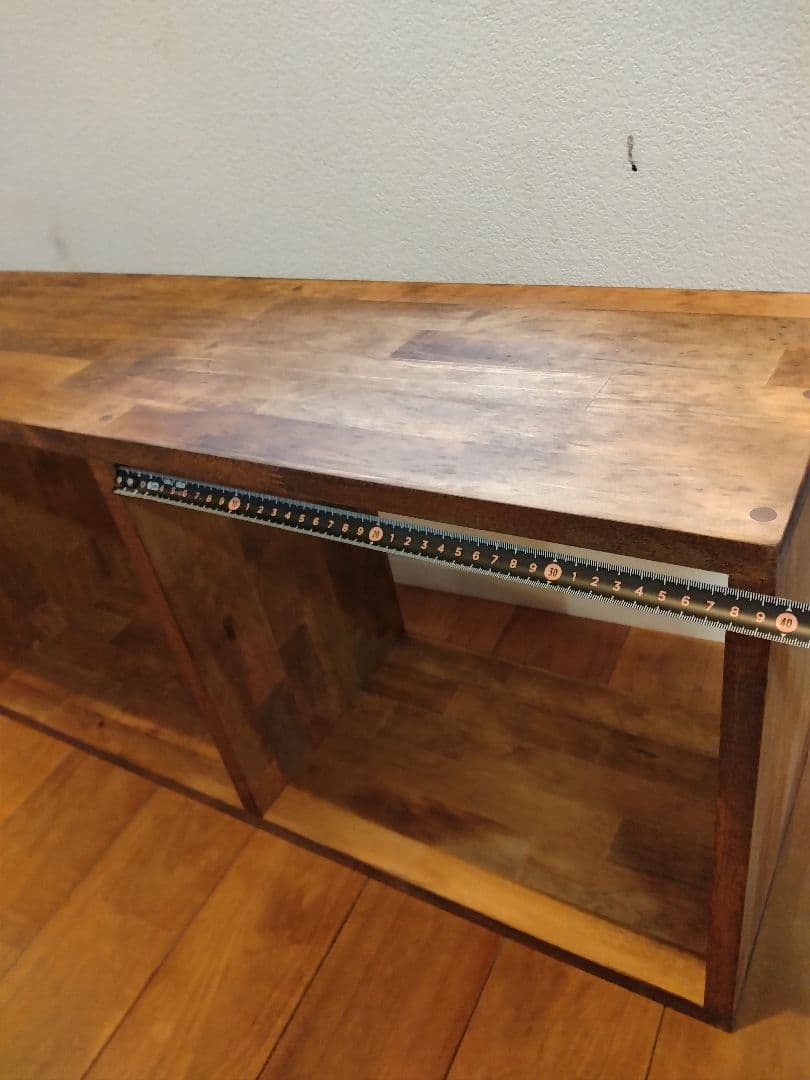 木製　ハンドメイド　オーダー　目の字　棚　ベンチ　ワトコオイル　机　テレビ台