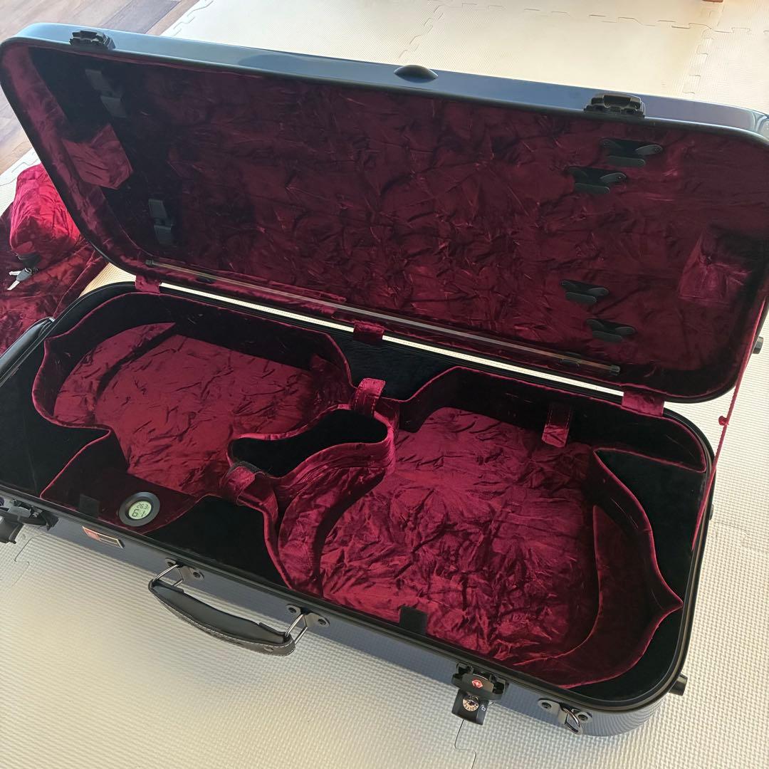 【新品】Crossrock ダブル バイオリン ケース ファイバーグラス CRF