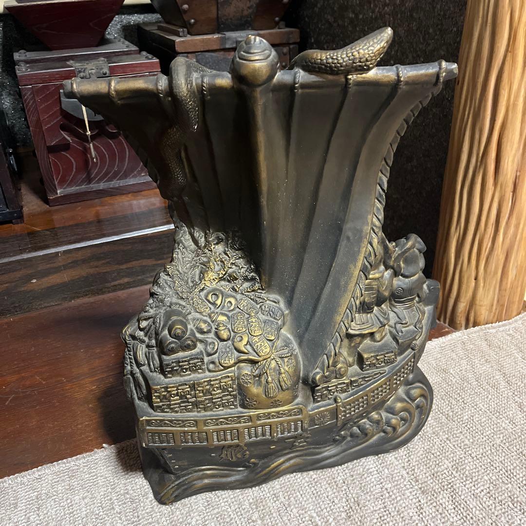 ブロンズ製船型彫刻 インテリア装飾