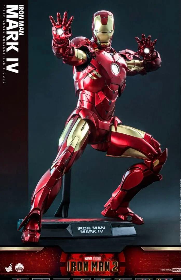 新品未開封 HotToys アイアンマン マーク4 1/4スケールフィギュア