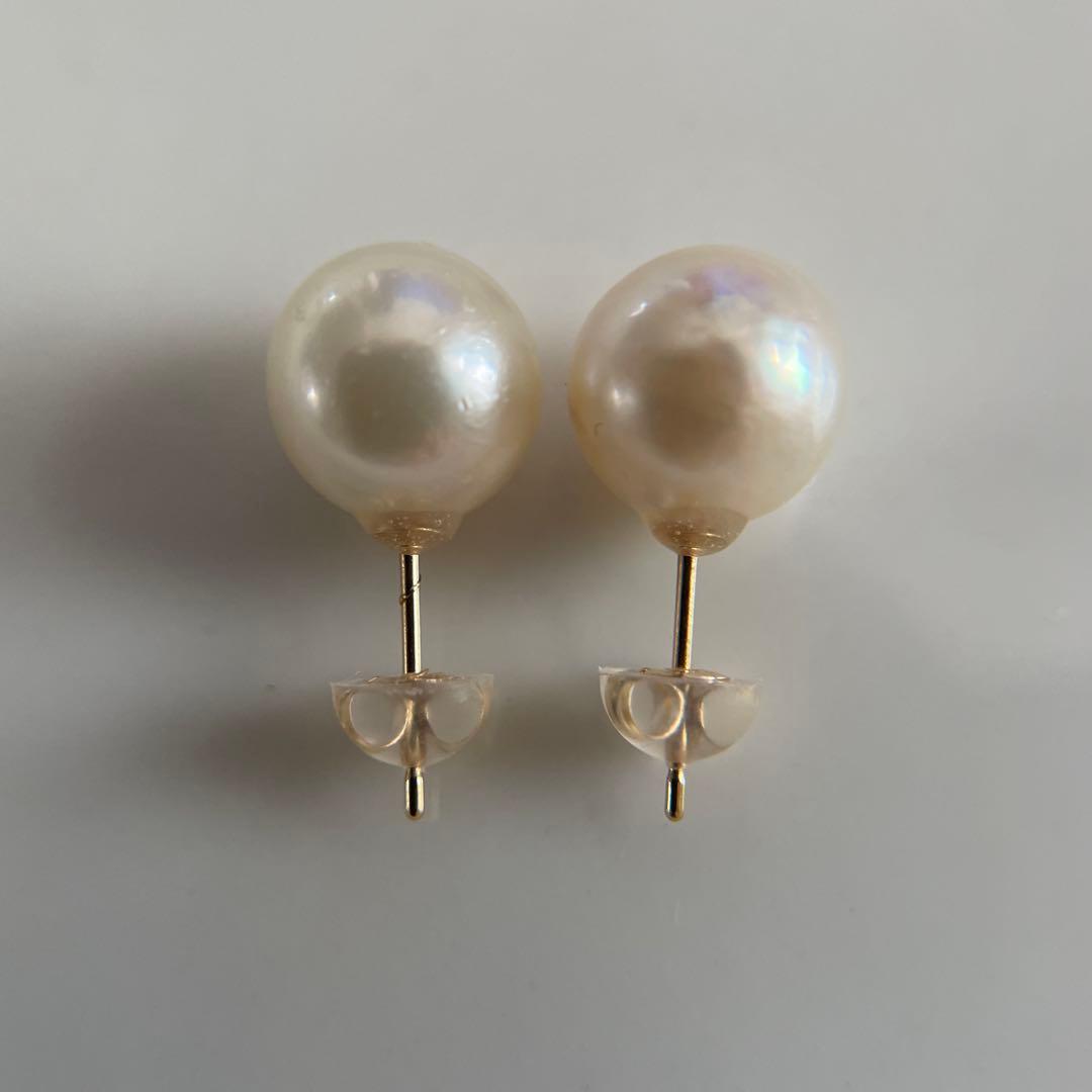 宇和島産 あこや本真珠 パール ピアス K18製（真珠 ピアス）