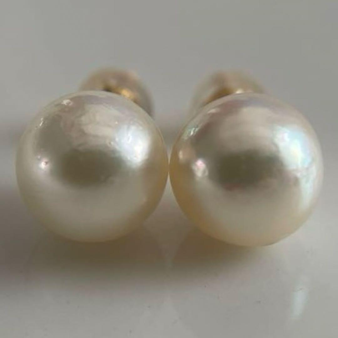 宇和島産 あこや本真珠 パール ピアス K18製（真珠 ピアス）