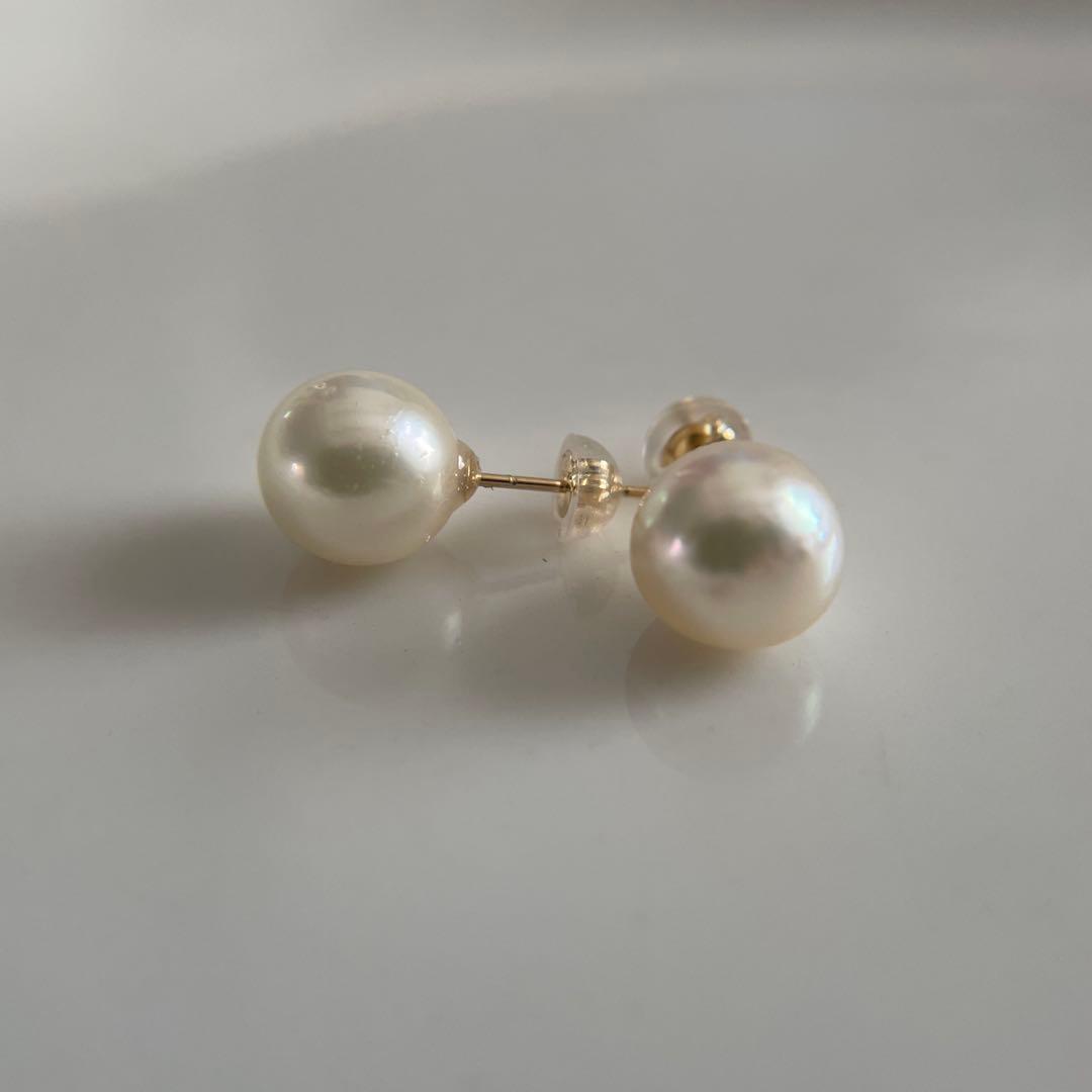 宇和島産 あこや本真珠 パール ピアス K18製（真珠 ピアス）