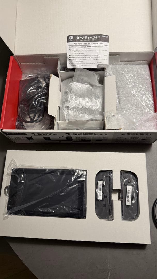 完品　Nintendoswitch バッテリー強化版　グレー　動作確認済み