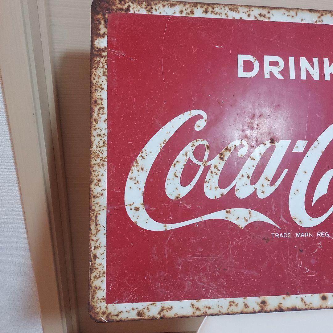昭和　レトロ　コカ・コーラ両面看板壁掛け
