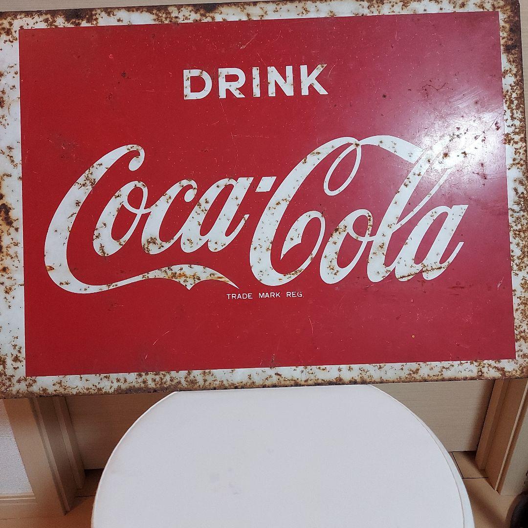 昭和　レトロ　コカ・コーラ両面看板壁掛け