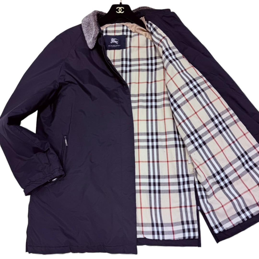 BURBERRY LONDON ブルゾン ノバチェック 綿 ブラック メンズ