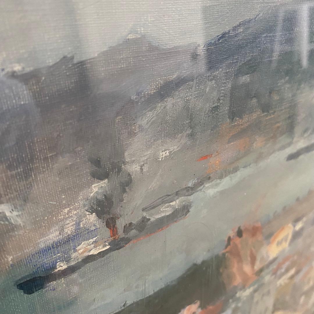 絵画　美術品　サインあり　作者不詳　額縁付き　ビンテージ　ヴィンテージ　　作品