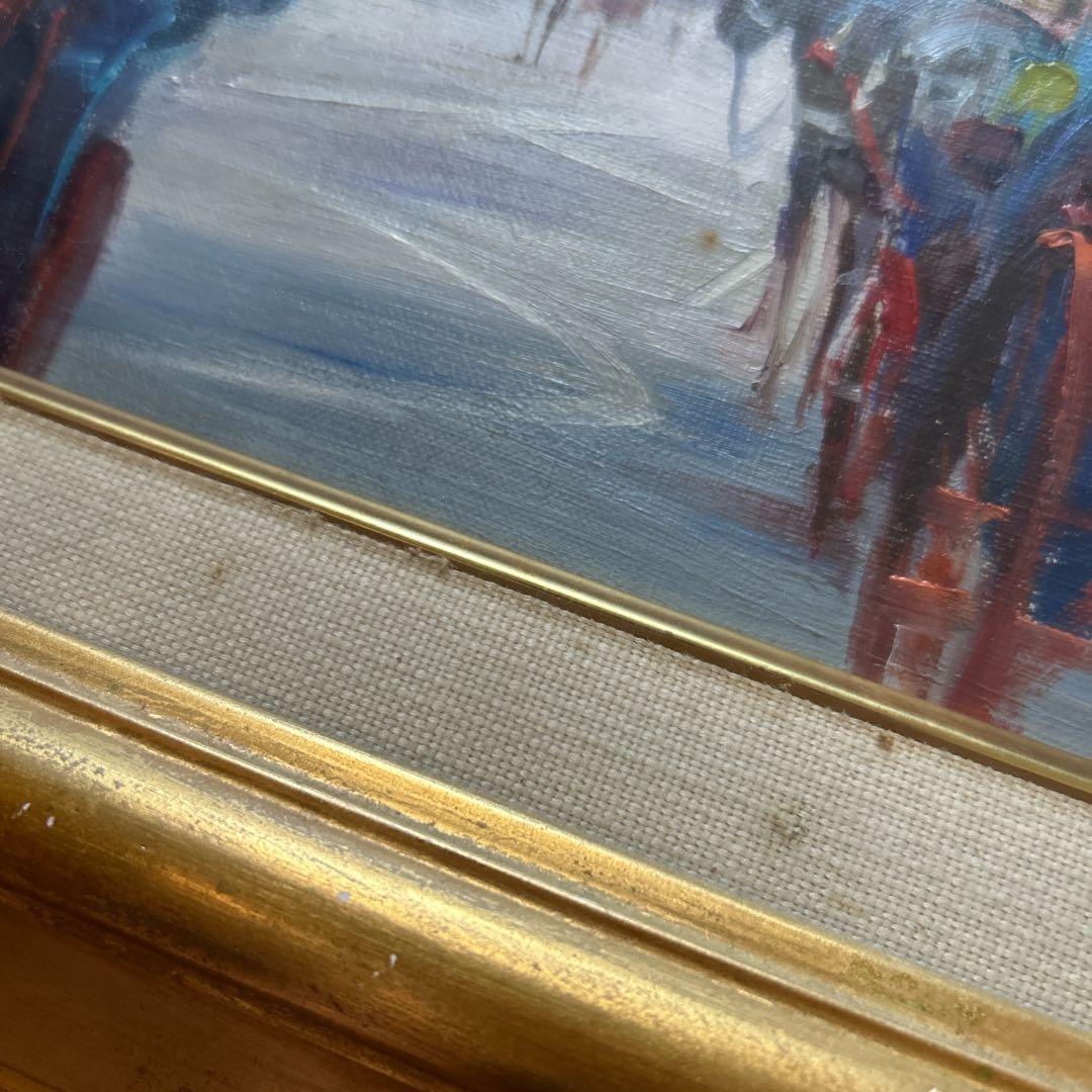 値下げ「ローマの朝」 一線美術協会　後藤弘画伯のローマの朝の街並みを描いた油彩画