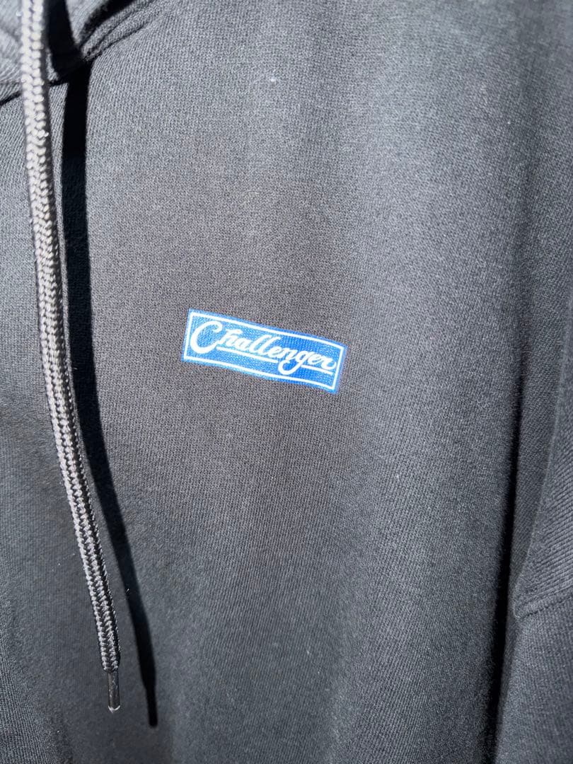 Challenger ブラック ジップアップパーカー