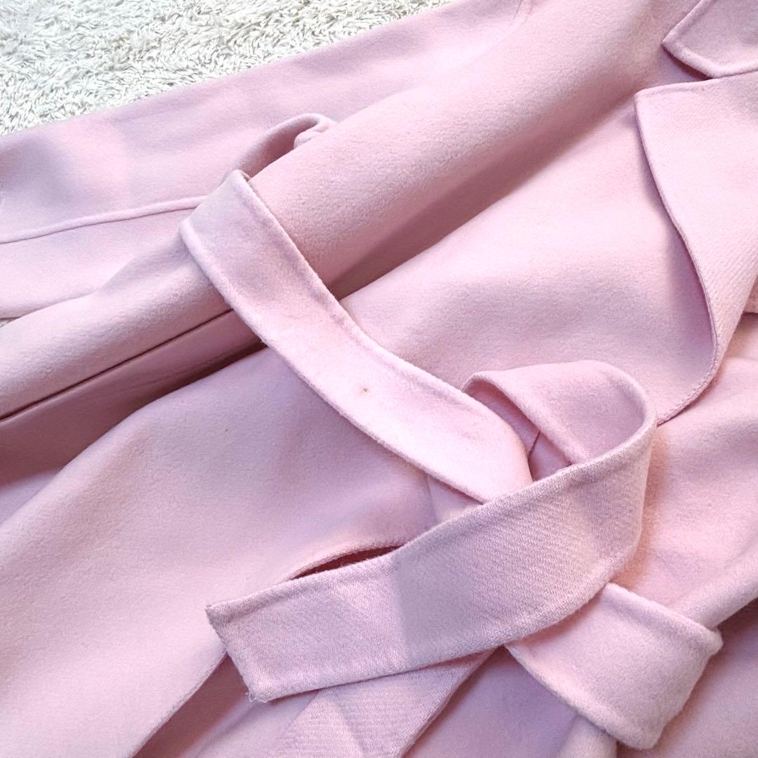 タグ付き✨23区 MANTECOマンテコリバー ロングコート ベルト ピンク