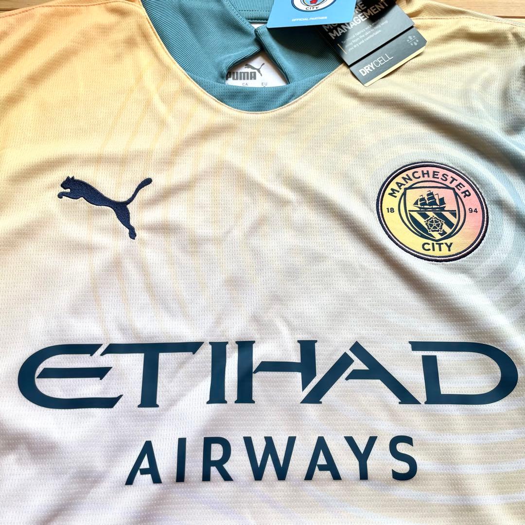 新品PUMAプーママンチェスターシティ4thユニフォームSサイズMサイズ