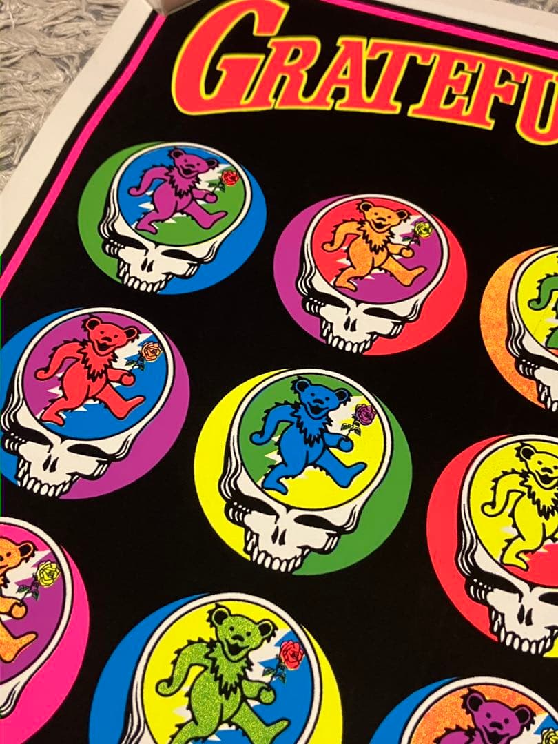 GratefulDead グレイトフルデッド ブラックライトポスター　希少品