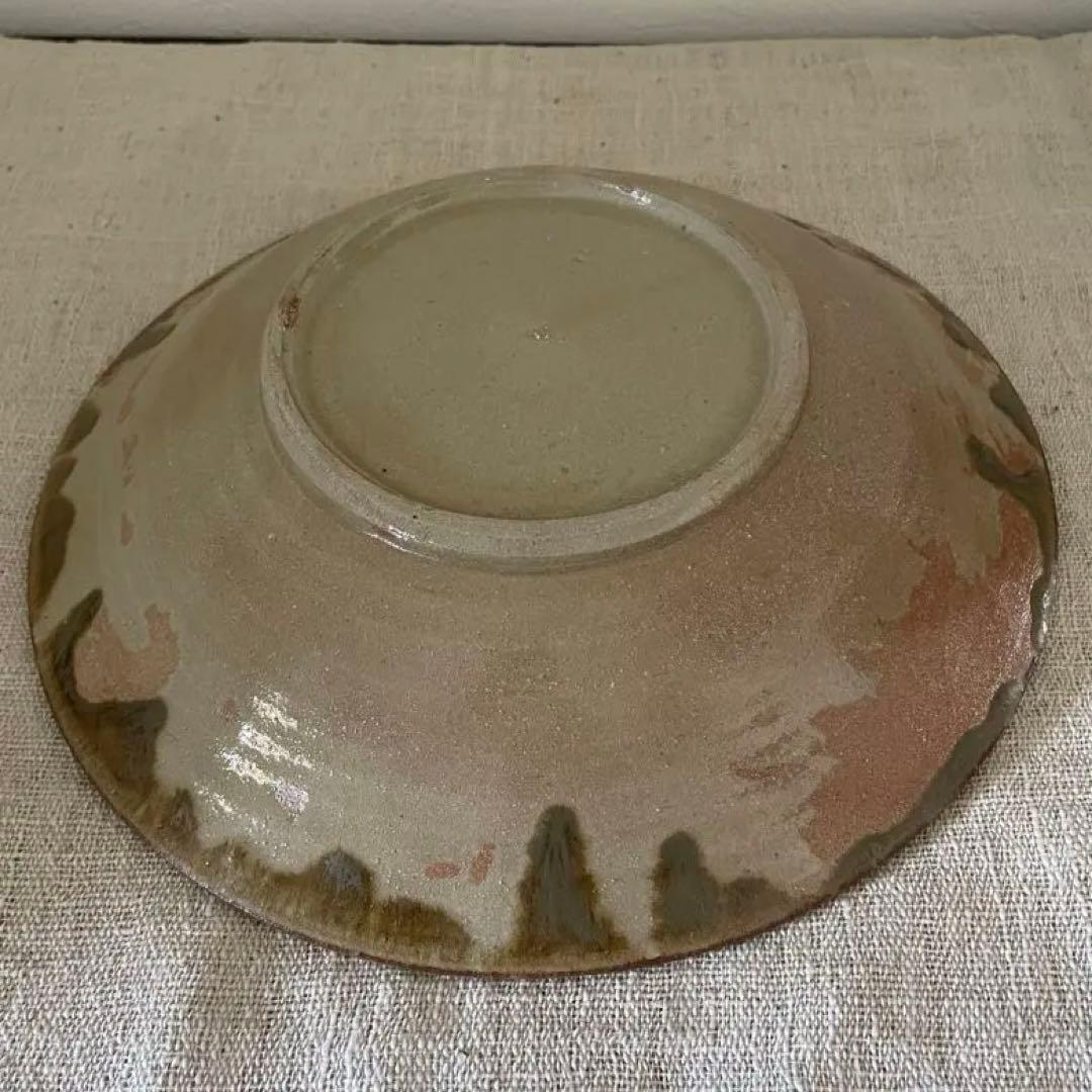 沖縄　大嶺實清　1990年代作品　花紋蝋抜き皿