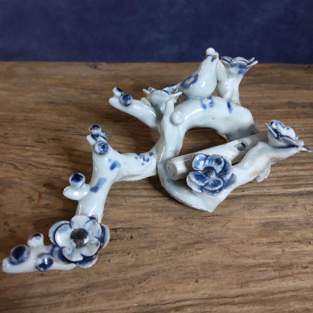 古伊万里、珍品、花と鳥梅に鶯