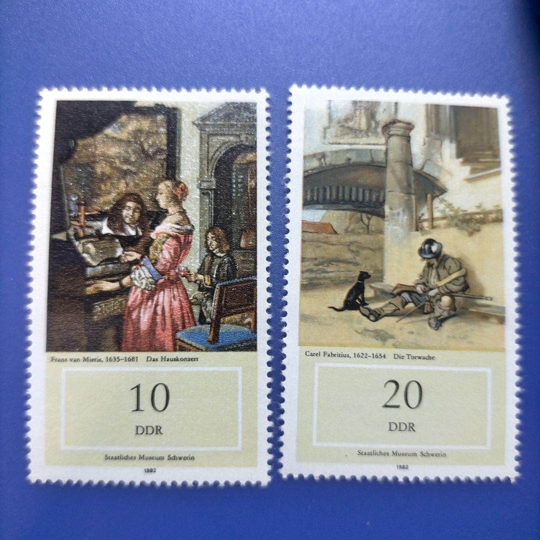 3857 外国切手 ドイツ 1982年 17世紀の絵画 6種完 未使用