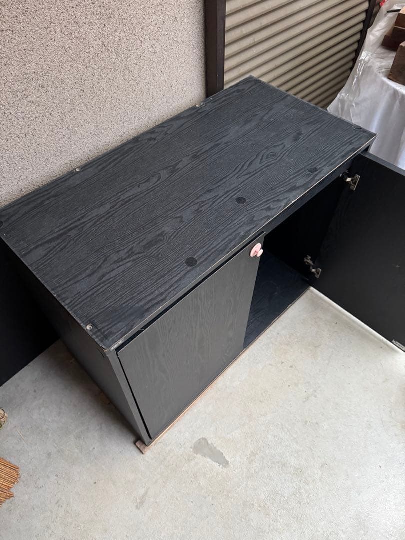 GEX ガラス水槽 900サイズ＋アクアラックウッド900BK